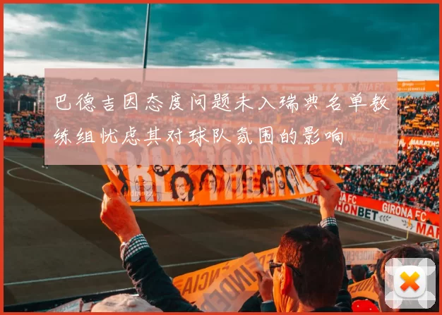 巴德吉因态度问题未入瑞典名单教练组忧虑其对球队氛围的影响
